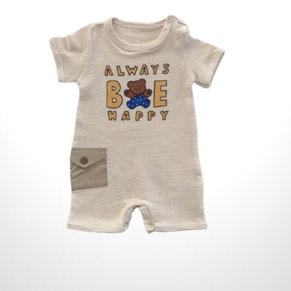 Baby Strampler "Bär - Always Happy"