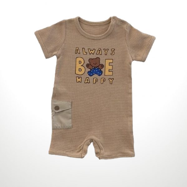 Baby Strampler "Bär - Always Happy"