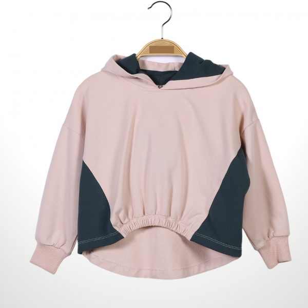 Hooded Sweat beige/grün 1teilig