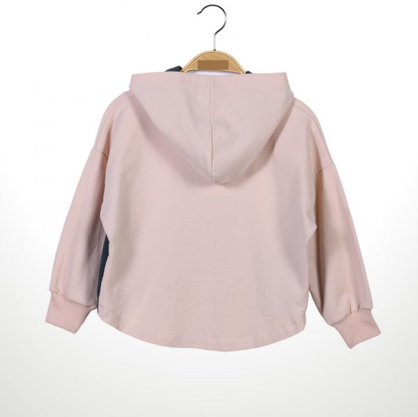 Hooded Sweat beige/grün 1teilig