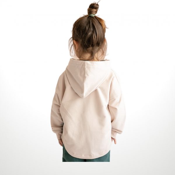 Hooded Sweat beige/grün 1teilig