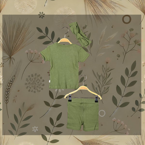 Set khaki 3teilig organics