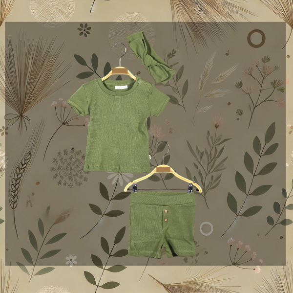 Set khaki 3teilig organics