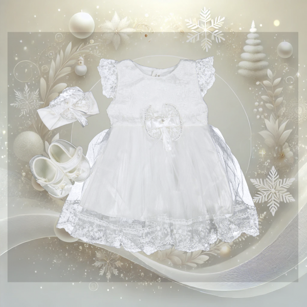 Baby Taufkleid/Festkleid - 4teilig