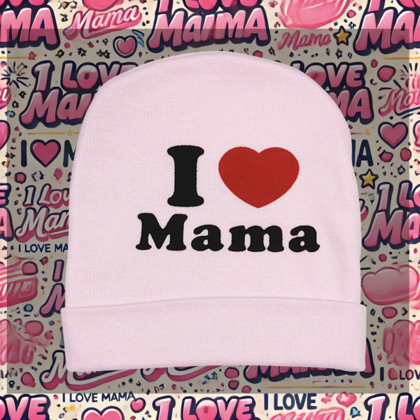 Mütze "I love Mama hellpink