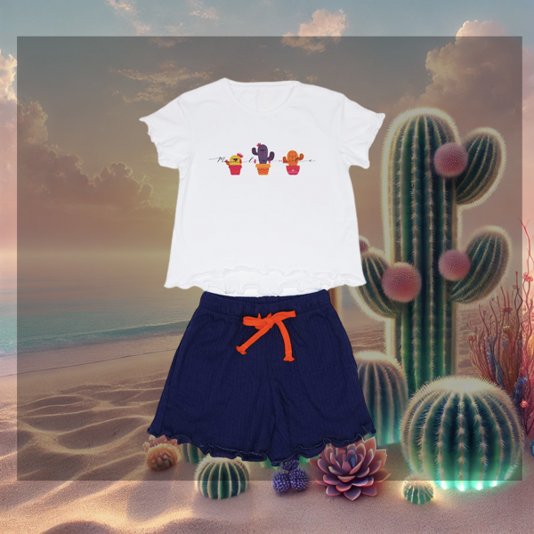 2teiliges Bekleidungs-Set -Kids "Kakteen"