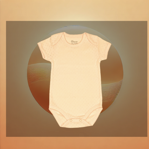 Sommer-Body luftdurchlässig gold/orange halblangarm