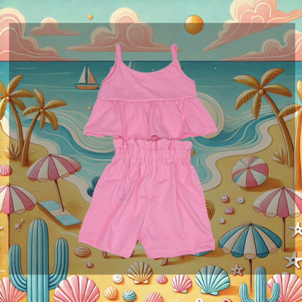 2teiler Top und Hose rosa