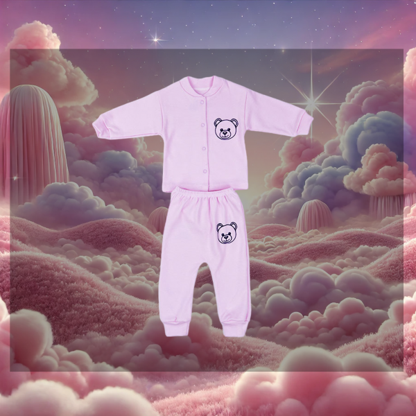 2teiler - Hemd und Hose "Bärchen"  pink