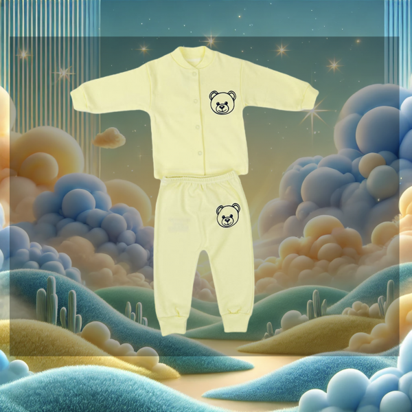 2teiler - Hemd und Hose "Bärchen"  gelb