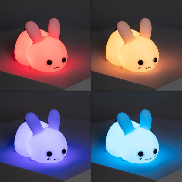 LED-Nachtlicht Hase RGB Silikon